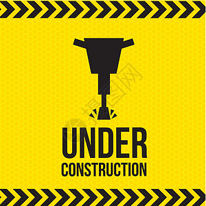 正在施工中景观反射危险建造路标财产建筑进步警告插图图片