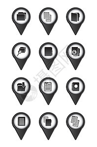文件图标商业控制板档案工具组织文件夹卡片插图网络按钮图片