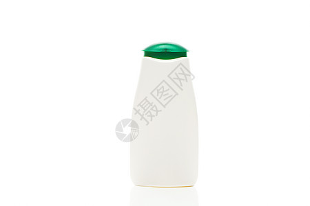 白色隔离的化妆品容器玻璃奶油塑料营销美丽收藏温泉面具瓶子美化图片