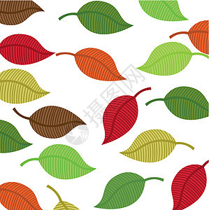 秋季假期季节装饰装饰品风格曲线包装绘画黄色插图叶子图片