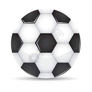 足球球插图闲暇圆形运动圆圈白色手球皮革锻炼竞赛图片