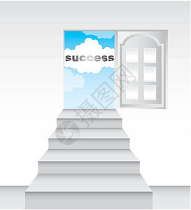 成功进步职业商业梯子白色自由插图空气牧歌房间图片