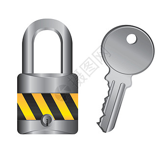 带密钥的锁扣软垫钥匙黄铜保障合金安全旋转配置按钮金属图片