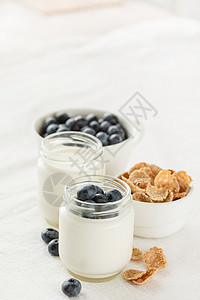 健康早餐燕麦勺子薄片茶点乳白色甜点谷物营养食物产品图片