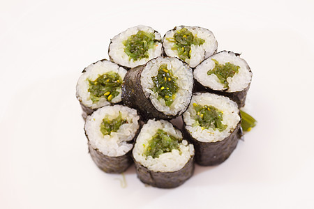 好吃的寿司鱼子美味服务异国情调饮食熏制海藻食物餐厅图片