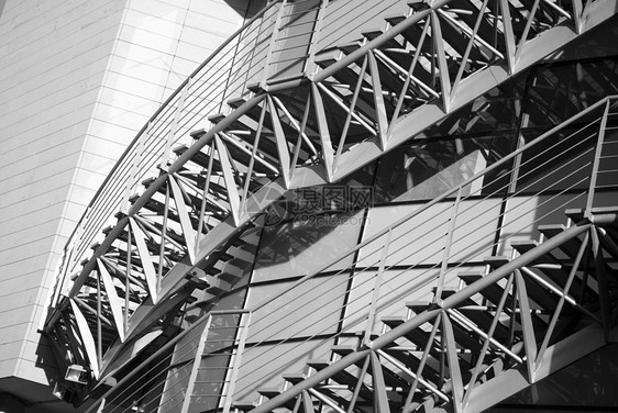 现代建筑玻璃楼梯建筑学图片
