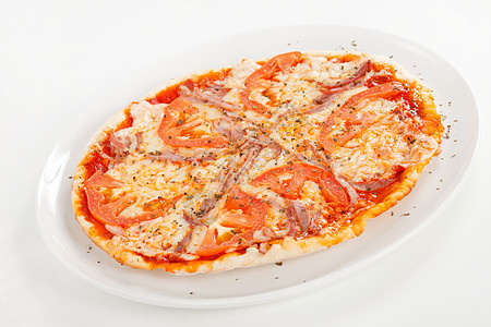 意大利比萨西鲱圆形熏肉圆圈营养餐厅小吃洋葱食物脆皮图片