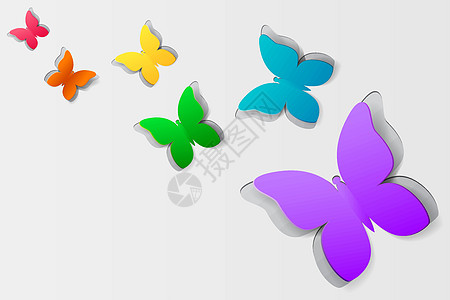 纸蝴蝶翅膀作品插图昆虫橙子墙纸蓝色阴影艺术紫色图片