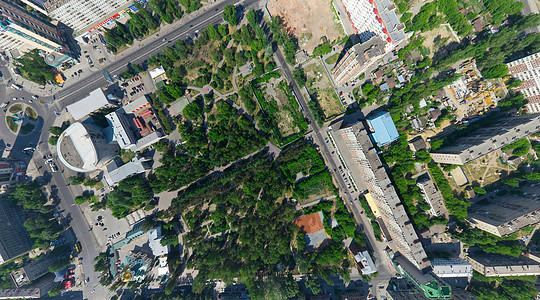 空中城市风景地标大街商业天线天际旅游远景背景市中心街道图片