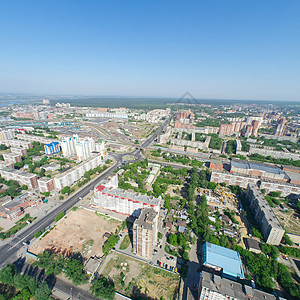 空中城市风景地标街道天际旅行大街背景天线景观场景摩天大楼图片