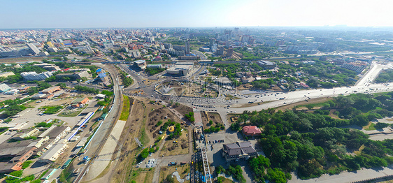 空中城市风景旅行房子街道建筑学住宅地标摩天大楼市中心全景远景图片