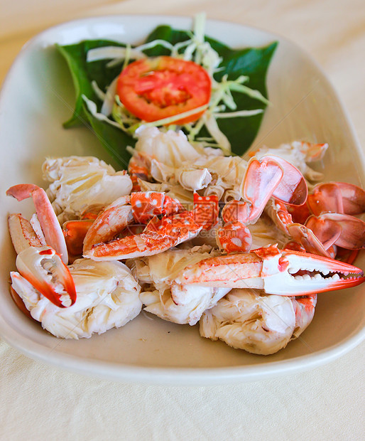 蒸蟹泰国菜美食螃蟹桌子胡椒烹饪饮食甲壳午餐海鲜营养图片