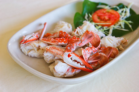 蒸蟹泰国菜食物营养饮食蔬菜甲壳美食午餐文化胡椒海鲜图片