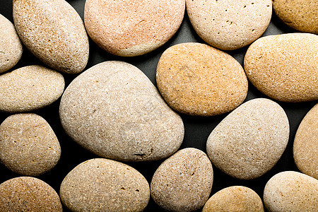 石头灰色白色卵石矿物岩石禅意治疗海滩材料鹅卵石图片