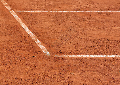 网网球法院运动网球场法庭线条角落红色活动闲暇白色背景图片