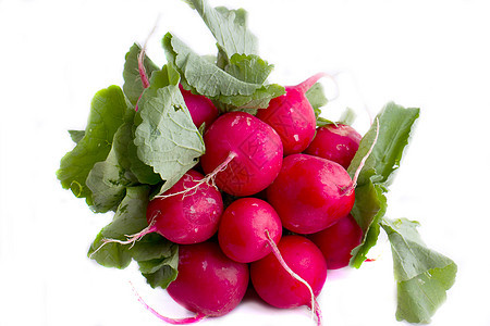 一群萝卜宏观叶子紫色农场团体食物花园烹饪沙拉营养图片