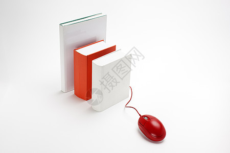 因特网书籍商业电脑白色符号隐喻红色用品对象背景互联网图片