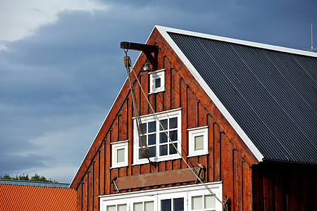 冰岛的房子小屋苔藓风景栅栏地标村庄旅行长椅观光国家图片