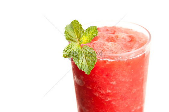 冻结的热带滑冰水果食物西瓜饮料服务果味冰镇茶点薄荷冰沙图片