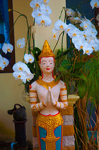泰国享受房子岩石雕塑宝塔雕像精神装饰花园工艺图片