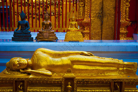 泰国宗教雕塑居住木头精神天空不动产旅游佛陀哲学图片
