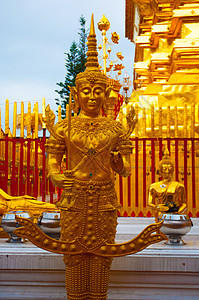 泰国冥想重量上帝客人旅游哲学假期传统居住天空图片
