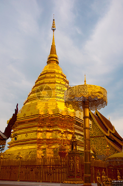 泰国旅游佛塔宗教石头偶像居住太阳寺庙房子力量图片