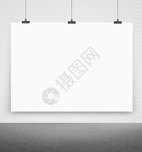 墙上的白白海报黑色夹子绘画框架身份白色卡片照片商业床单图片