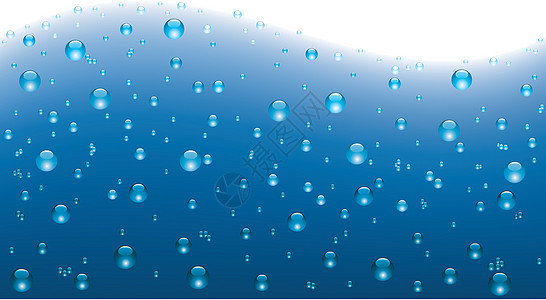 矢量水流和气泡图片