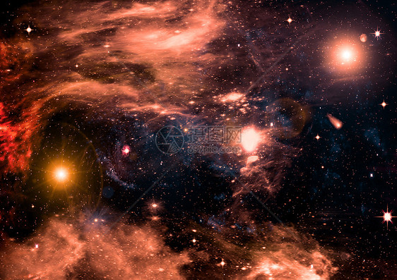 在空间和星云的星域乳白色星座科学天文学灰尘绘画勘探星系敬畏渲染图片