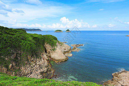 海洋景观蓝色天空阳光晴天图片