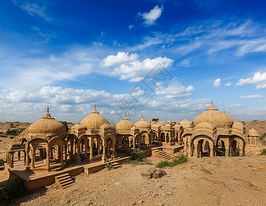 印度拉贾斯坦邦Jodhpur 巴达巴格历史吸引力观光花园景观纪念碑旅行建筑学天际历史性图片