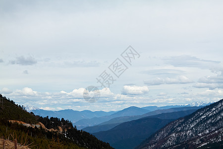 风景山吸引力风景游客植物荒野旅行旅游森林蓝色场景图片