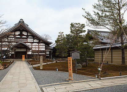 高台寺庙季节花园遗产池塘公园旅行建筑树叶风景地标图片