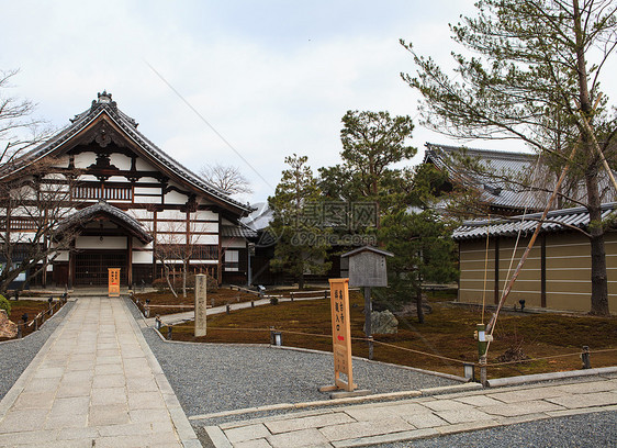 高台寺庙季节花园遗产池塘公园旅行建筑树叶风景地标图片