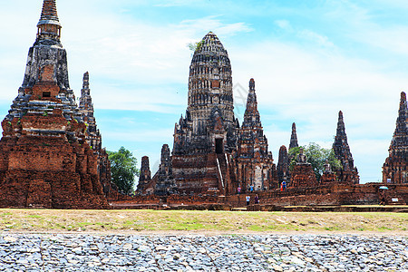 泰国Ayutthaya的寺庙历史性传统建筑教会地标旅游身体旅行文化宗教图片