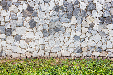 石墙岩石路面建造石头鹅卵石街道地面大理石地砖绿色图片