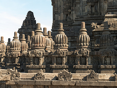 印度尼西亚普兰巴南寺庙装饰墙图片