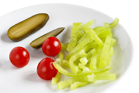 蔬菜健康青菜食物黄瓜青椒沙拉食品图片