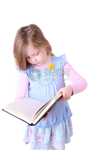 女童阅读活动女孩快乐幼儿园乐趣智慧学童智力文化专注图片