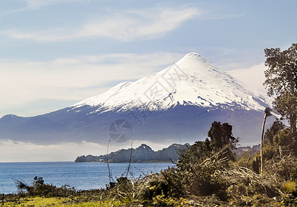 奥索诺火山假期自然白色锥体农村荒野图片