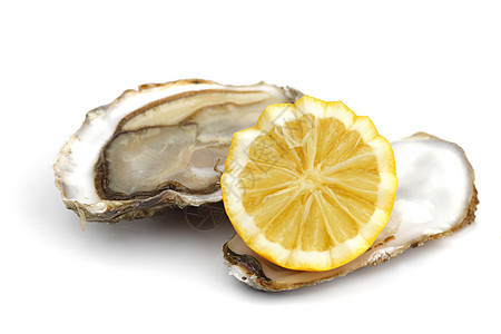牡蛎和白柠檬宏观餐厅饮食营养海鲜奢华食物托盘午餐美食图片