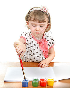 女孩绘图卷发孩子苗圃站立婴儿教育童年学习工作室帆布图片