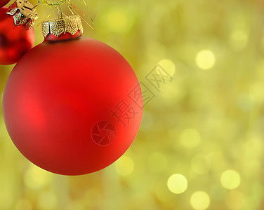 圣诞球橙子红色蜡烛装饰饰品绿色烛光图片