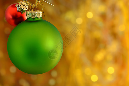 圣诞球绿色红色饰品烛光橙子蜡烛装饰图片