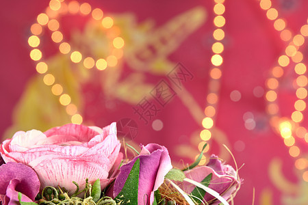 粉红背景背景玫瑰仙女紫色派对生日植物红色黄色图片