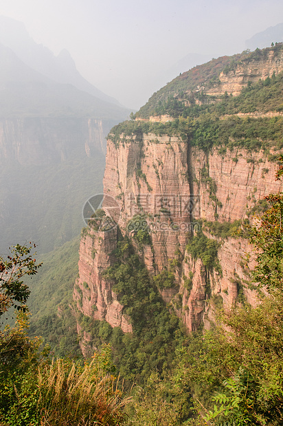 太行山树木峡谷相片悬崖太行高原岩石石头远足旅行图片