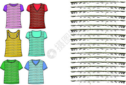 星环T恤T恤套件矢量艺术男生汗衫马球身体营销零售剪裁运动内衣棉布图片