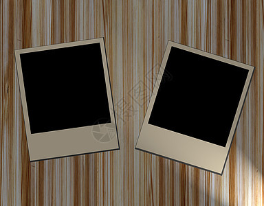 木木背景上的空白的旧图片框乡愁框架生活木头边缘桌子家庭照片打印相机背景图片