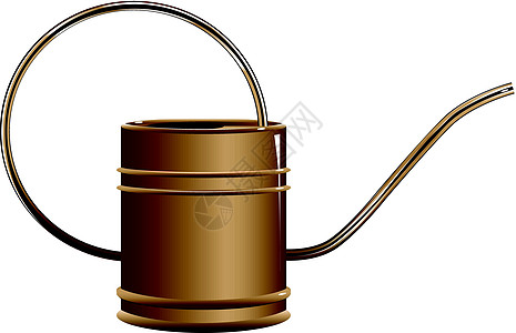 铜水罐镀锌园艺喷壶园丁花园家庭古董灌溉乡村工具图片